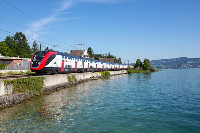 a Bombardier train in Switzerland