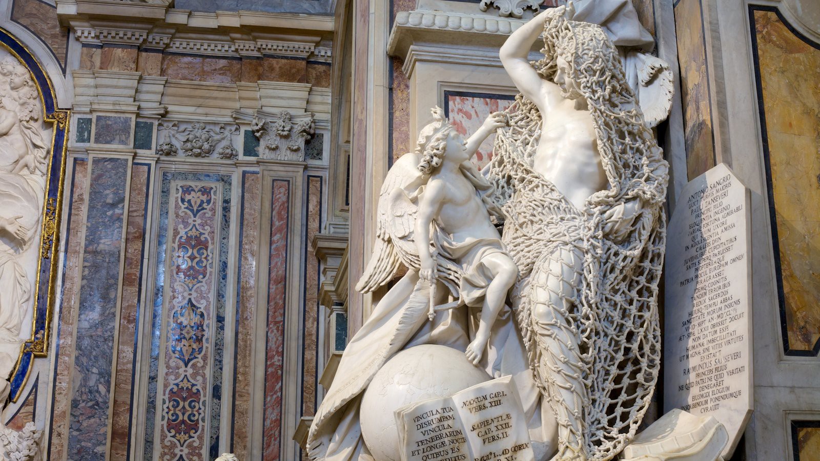 Il Disinganno, una escultura celebrada su increíble de mármol