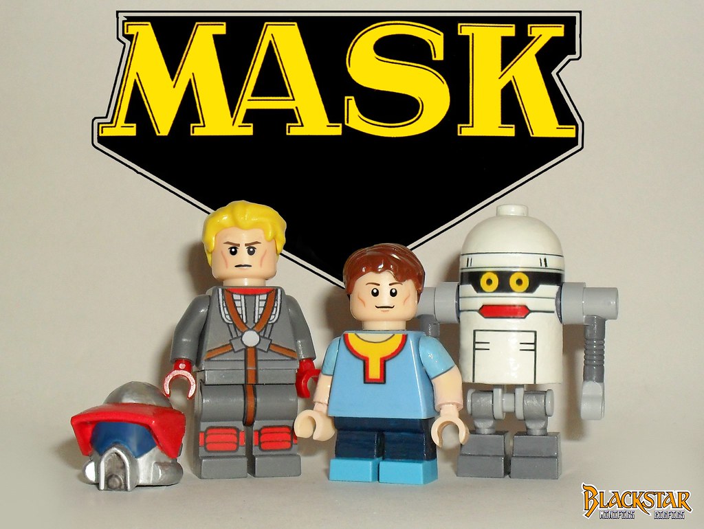 Matt and Scott Trakker + T-Bob ( Lego , MASK )