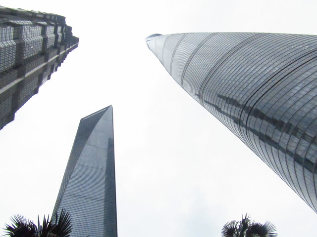 Shanghai -The Jin Mao Tower, the Shanghai World Financial Center and the Shanghai Tower