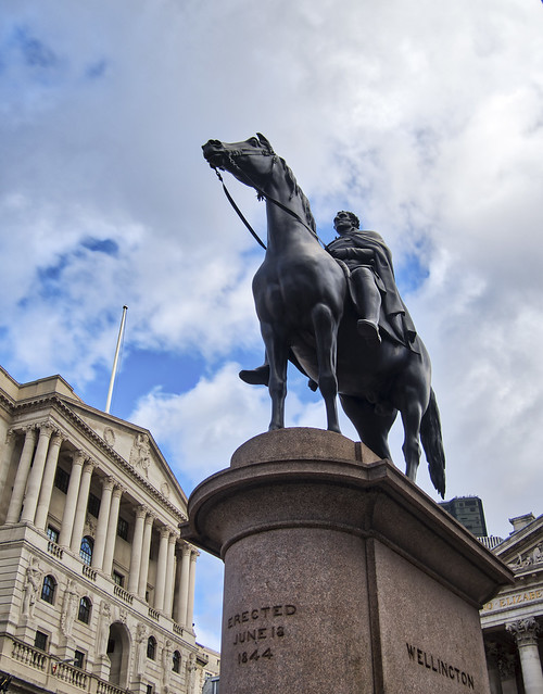 Wellington and the Bank of England, London