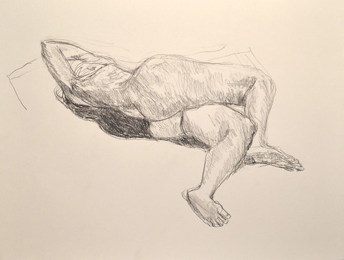 Life Drawing Session | Cretacolor nero oil pencil on paper | Andreas ...