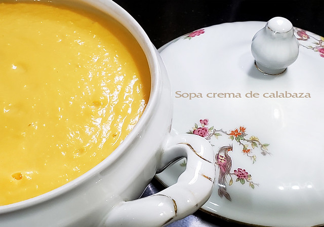 sopa crema de calabaza - Diaz De Vivar Gustavo