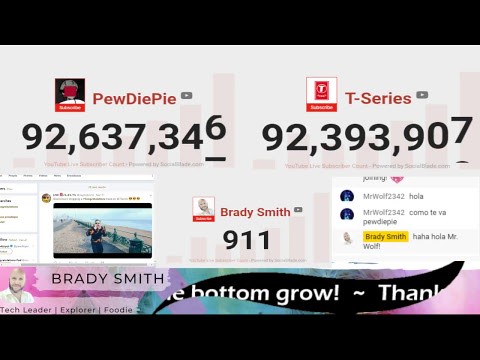 PEWDIEPIE VS T-SERIES LIVE SUB COUNT ~ WHO'S WINNING? SEE …