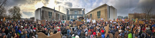 Schulstreik vor dem Kanzleramt, 25.01.2018, Berlin