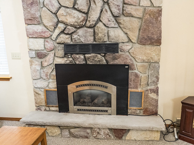 This fireplace was one of the major reasons we wanted to remodel
