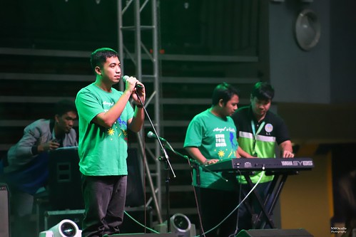 The image shows The Valenzuela SPED Band singning Narda.