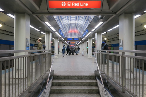 Stairs to Red Line at Jackson