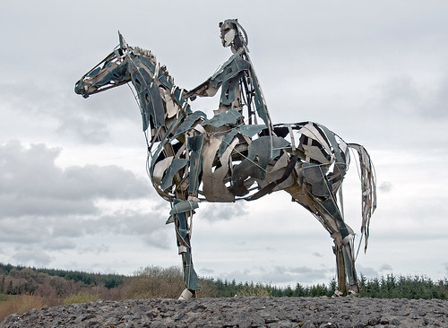 lough key horse horseman sculpture metal ireland roscommon
