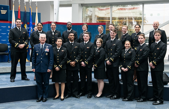 VCJCS at Joint USAF CSO / USN NFO Winging Ceremony
