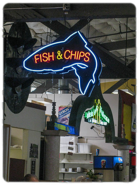 Fish & Chips in Neon