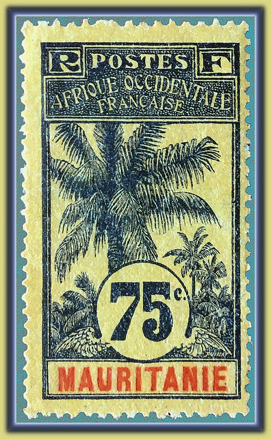 1906 Mauritanie Palm Trees 75c
