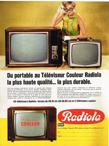 1968 Televiseur Television Radiola | by Mémoire2cité Vol 1