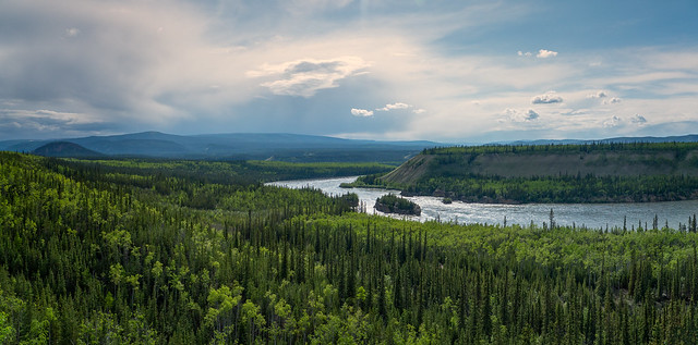 Five Finger Rapids on the Yukon River, Klondike Highway, Yukon Territory