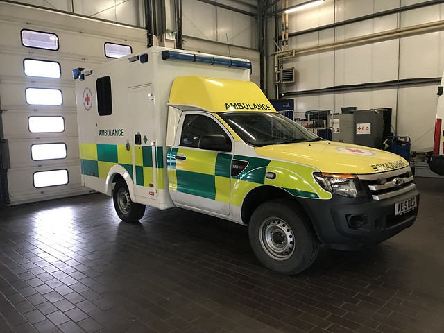 British Red Cross Ford Ranger ambulance