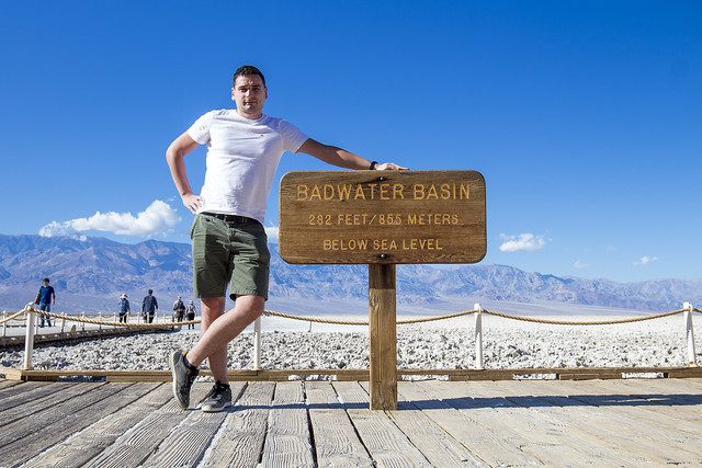 Badwater Sea Level Sign - Death Valley, USA