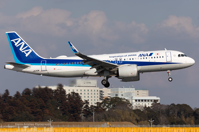 JA213A All Nippon Airways Airbus A320-271N (NRT - RJAA - Tokyo Narita)