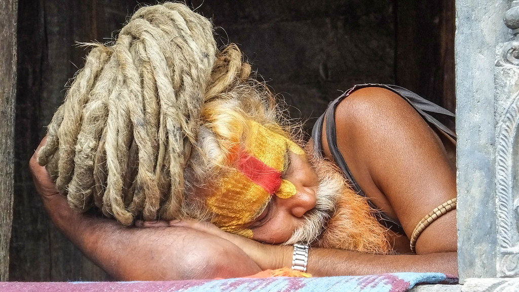 Sadhu en Pashupatinath Sadhu en Pashupatinath