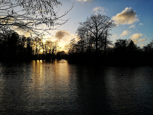 The Sun comes down on Stockers Lake