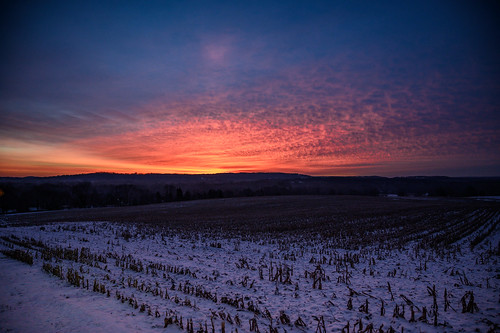 sunrise dawn morning cold winter color knickerbocker farm pittsford upstate ny new york nikon z 6 z6 sky clouds field