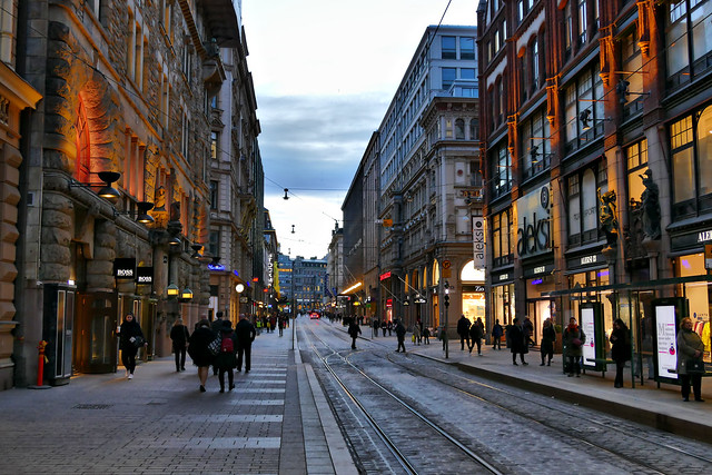 Helsinki street scene