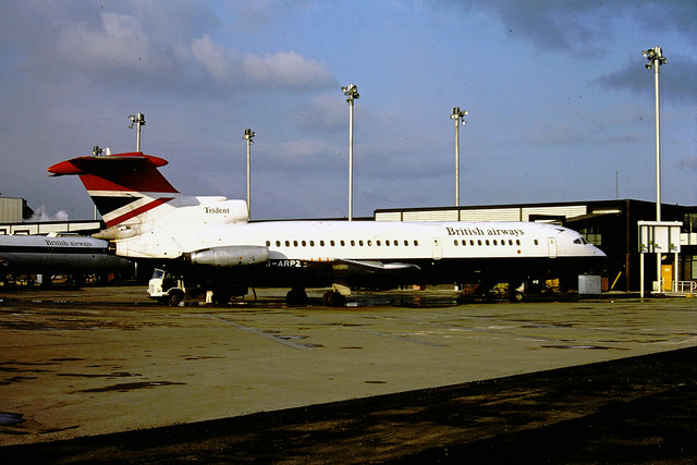 Trident 1 G-ARPZ British Airways - Glasgow Airport 1979