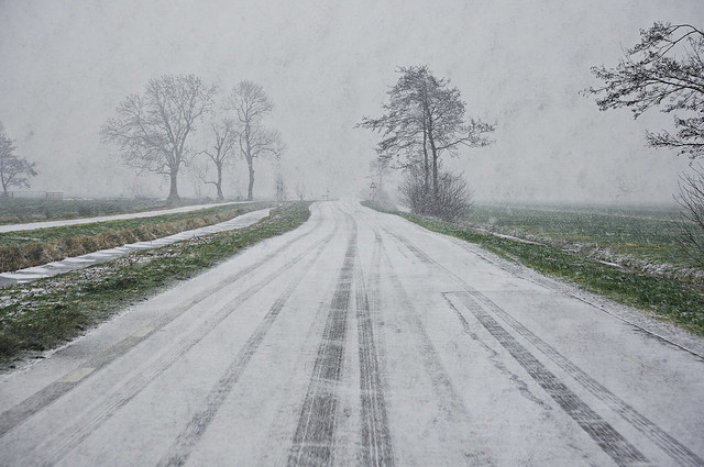 A winter lane.