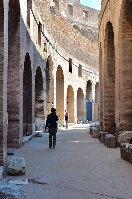 View inside the Roman Colosseum , Martin’s photographs , Rome , Italy , October 27. 2014