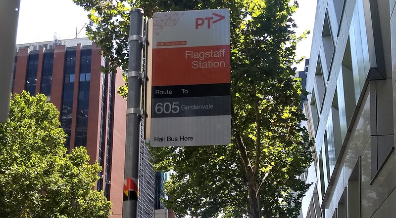 Bus stop timing point indicator: William Street