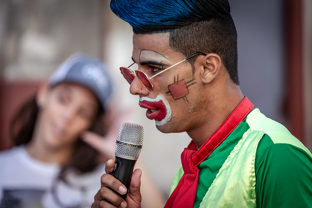 Clown Face on the Mic