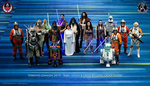 Rebel Legion & Droid Builders Toronto Comicon 2019 Group Photo