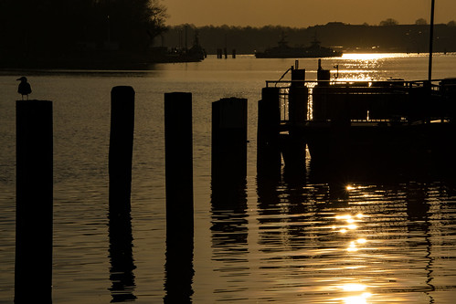 Travemuende sunset by bhermann.hamburg, sonnenuntergang sunset water
