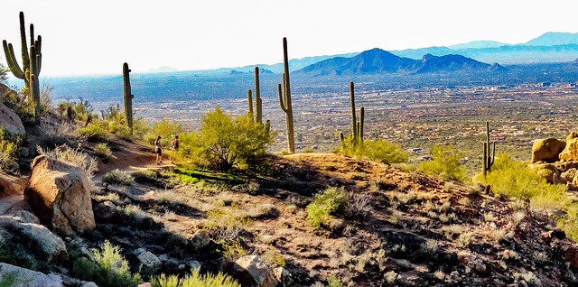 Main trail in Pinnacle Peak Park, Scottsdale, Arizona.