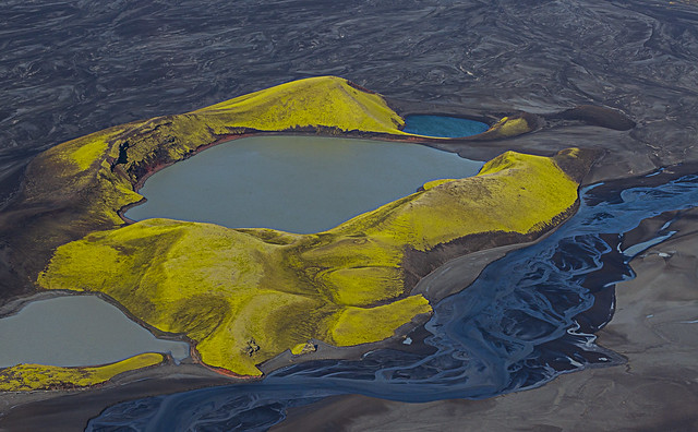 Crater at Laki Volcano, Iceland