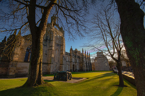 fine art sun and shadows, Bishop Elphinstone's Tomb and King's Chapel, University of Aberdeen, Old Aberdeen, Scotland