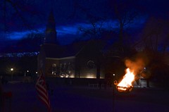 Fire By The Bruton Parish Church