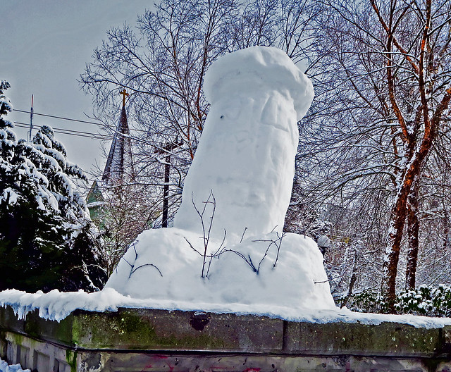 Capitol Hill Snow Sculpture!