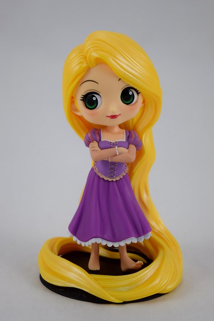 Q Posket Rapunzel Girlish Charm by Banpresto - Purchase - Deboxed - With Base