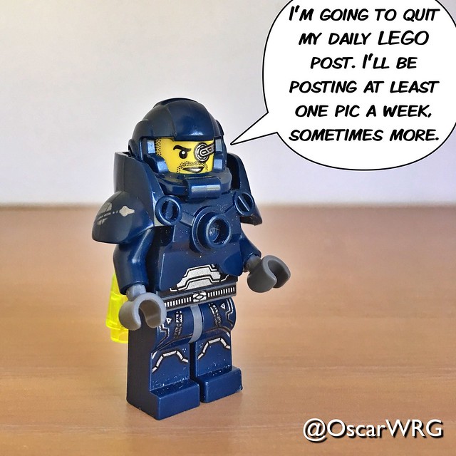 I’m going to quit my daily LEGO post. I’ll be posting at least one pic a week, sometimes more #LEGO_Galaxy_Patrol #LEGO