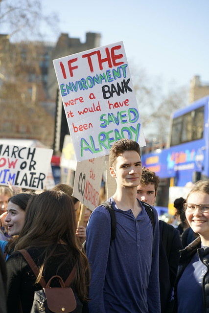 Student Climate protests. London