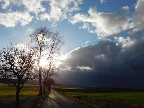 himmel sky clouds wolken sonne sun bäume trees weg path oberpfalz upper palatinate landschaft landscape weather natur nature outside