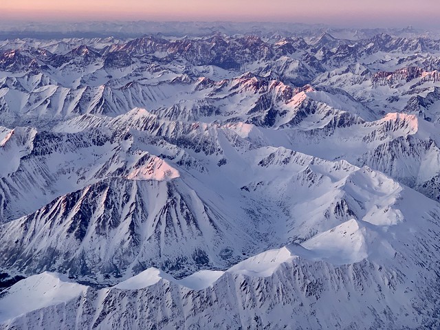 I always love flying into Anchorage