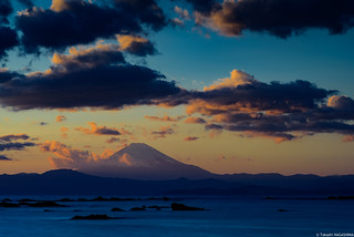 Mt. Fuji with dramatic sky