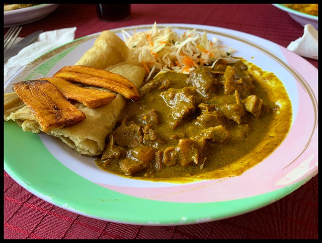omg, curry goat at moby dick restaurant