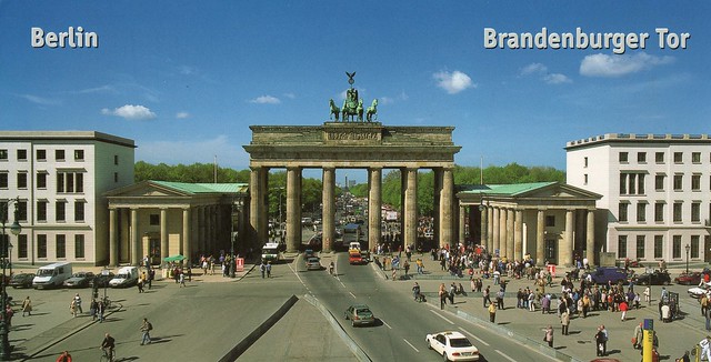 ,Germany - Berlin (Brandenburg Gate with view towards the west)