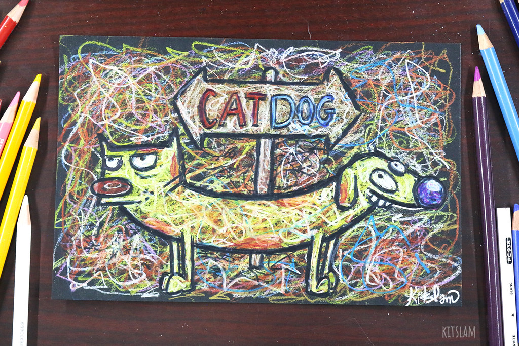 CatDog Original Scribble Drawing