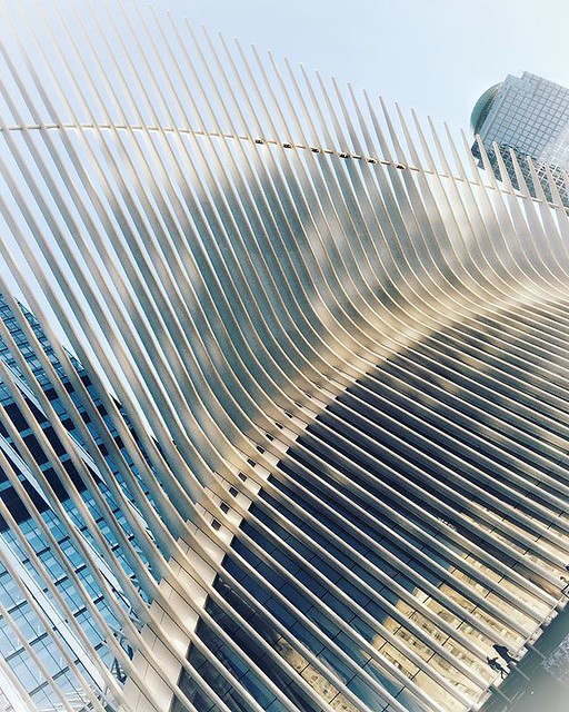 Spanish architect Santiago Calatrava's vast ribbed structure that soars over the #WorldTradeCenter Transportation Hub in #NewYork is captured in these images. Known as the #Oculus, the building is designed to bring light down into the subterranean rail st