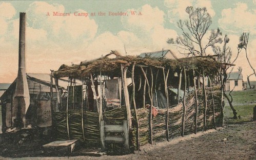 A MINERS CAMP AT BOULDER, W.A. - very early 1900s