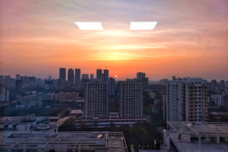 Sunset from over Suburban Mumbai