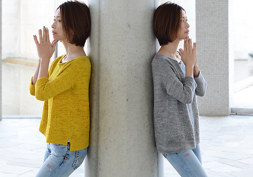 Ririko’s Olive Leaf Pullover includes two hem styles and two neck options.